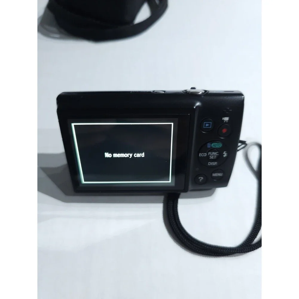 Canon PowerShot ELPH 150 IS Black Digital Camera 10x 20MP Bundle TESTED WORKS